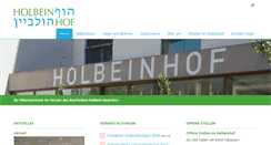Desktop Screenshot of holbeinhof.ch