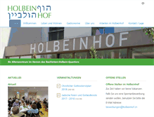 Tablet Screenshot of holbeinhof.ch